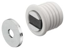 Magneetsluiting - Trekkracht: 3.5 kg - Wit - Inboor ø 14 mm/Diepte: 13 mm